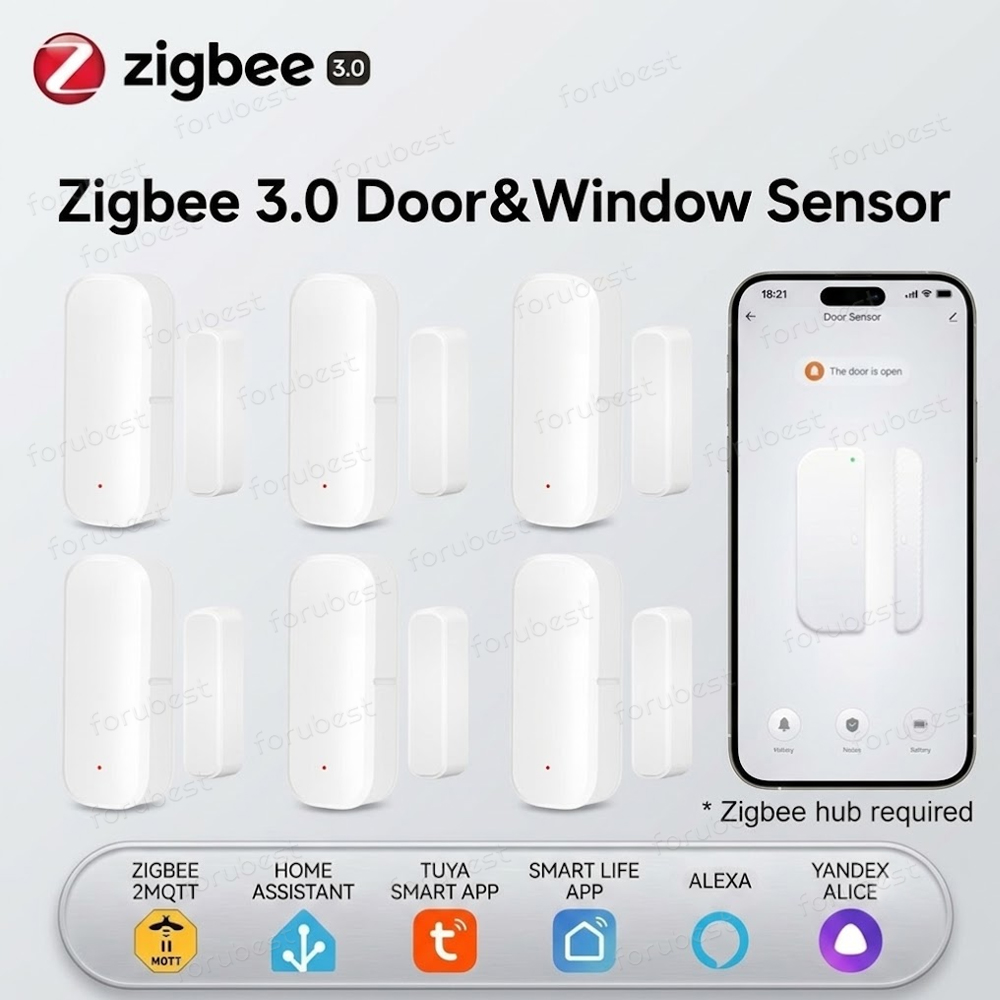 Smart Home Zentrale - Sensore per Porte e Finestre Zigbee