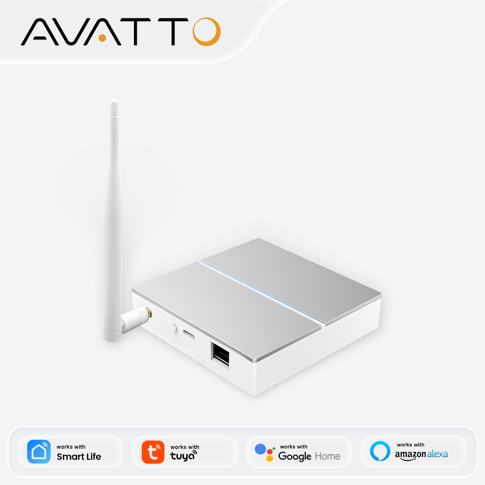 Smart Home Living - AVATTO Tuya ZigBee Gateway con antenna