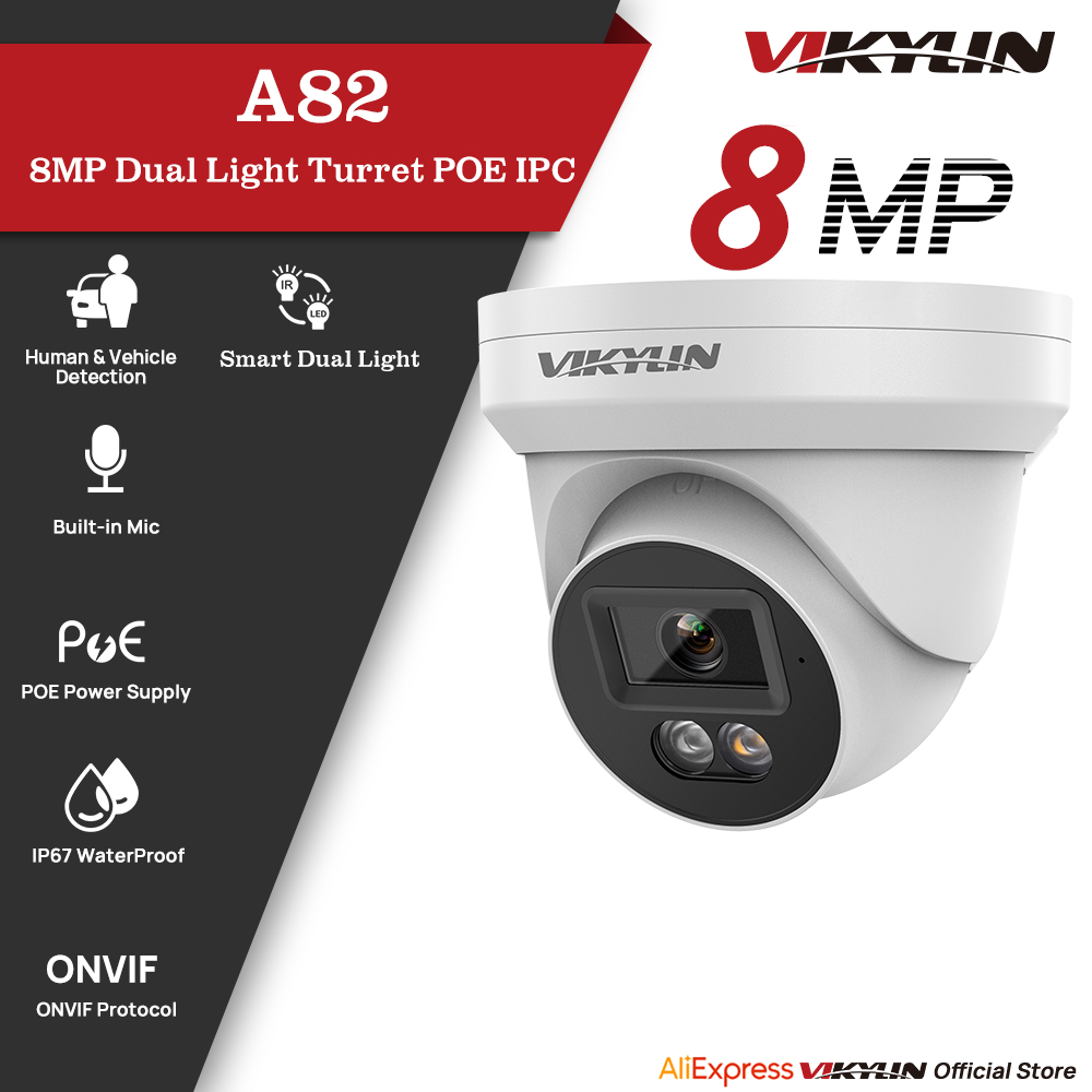 Smart Home Microsoft - VIKYLIN Telecamera di Sicurezza IP 8MP