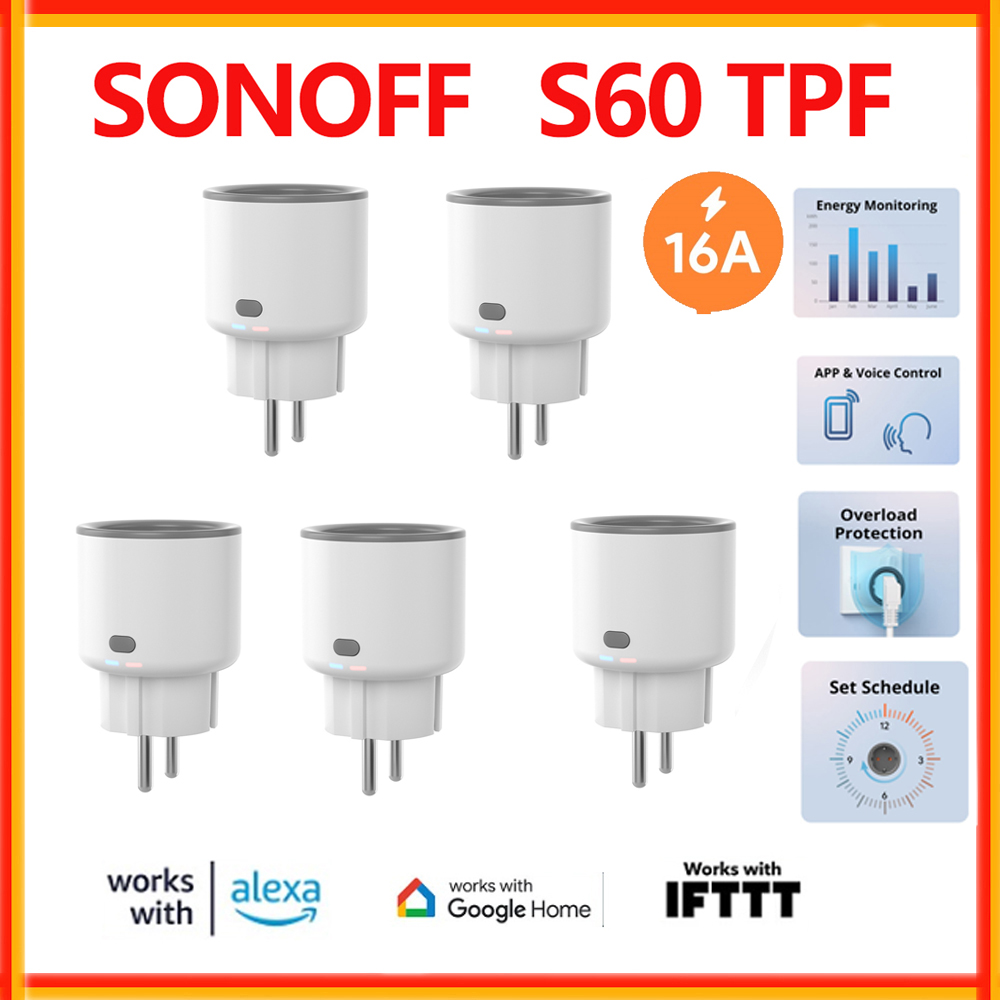 Smart Home Energy App - SONOFF S60 TPF Presa Intelligente WiFi
