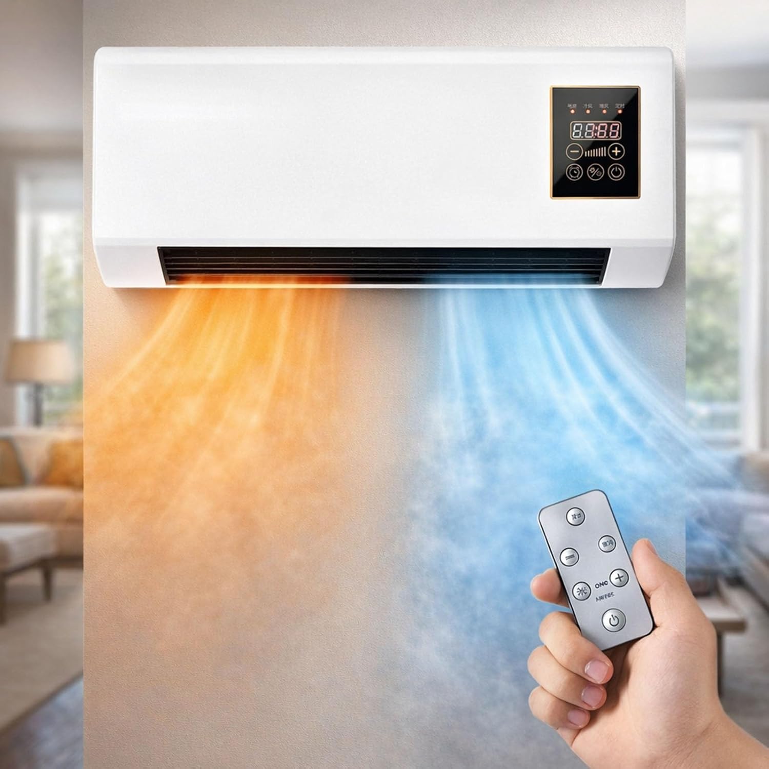 Smart Bathroom Fan - Condizionatore d'Aria Portatile a Parete 2