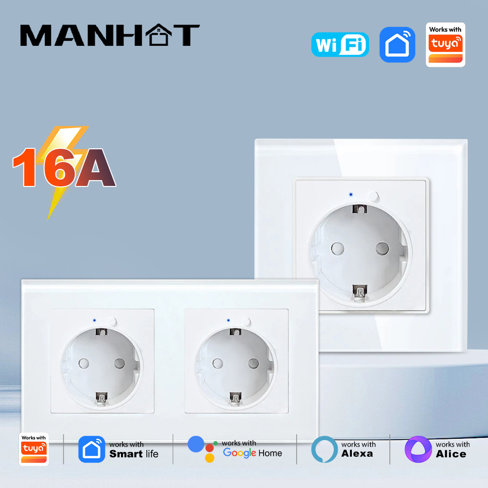 Smart Home Energy App - Presa a Muro Intelligente WiFi MANHOT