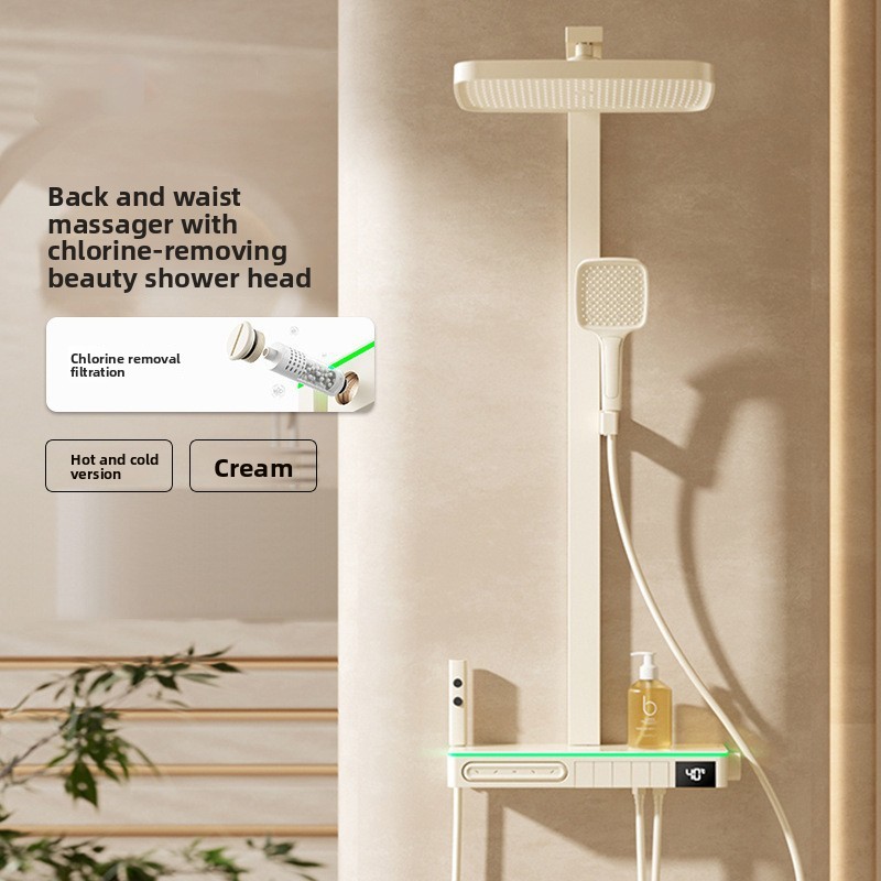 Smart Home Display - Set Doccia in Rame con Display