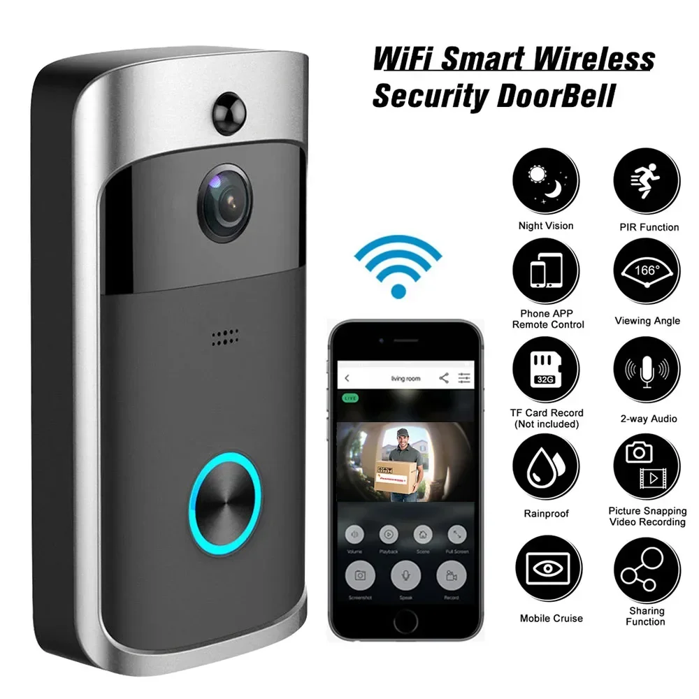 Smart Home Cctv - Campanello Wireless WIFI HD 720P per