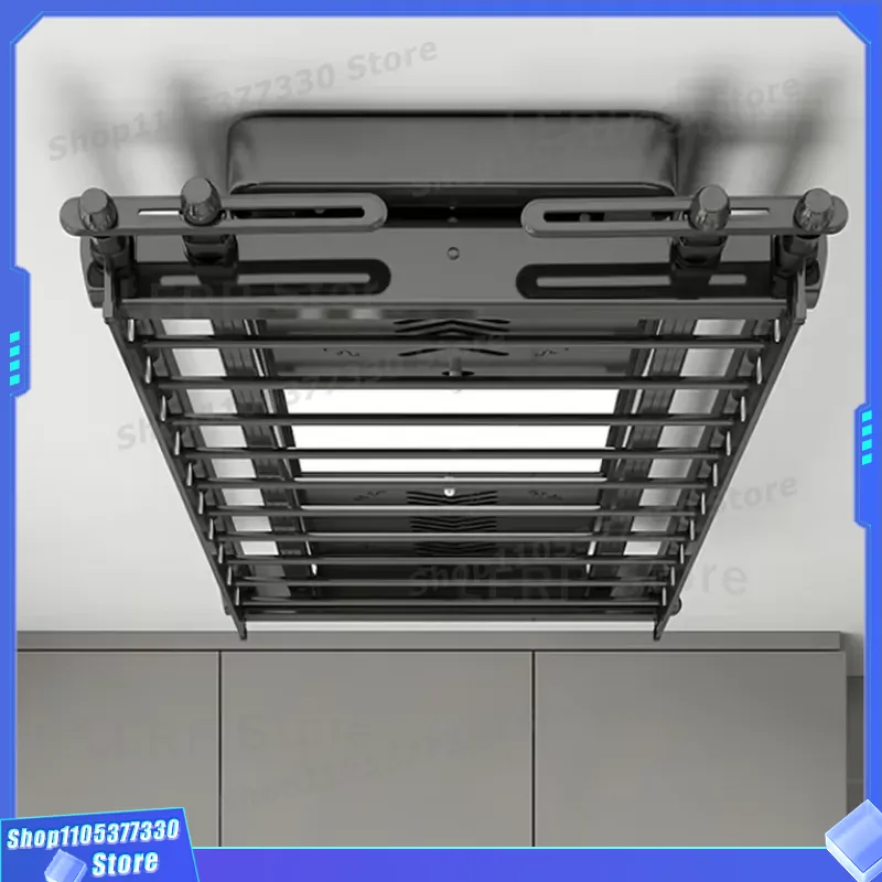 Smart Bathroom Fan - Stendibiancheria Elettrico Intelligente con Luce LED,