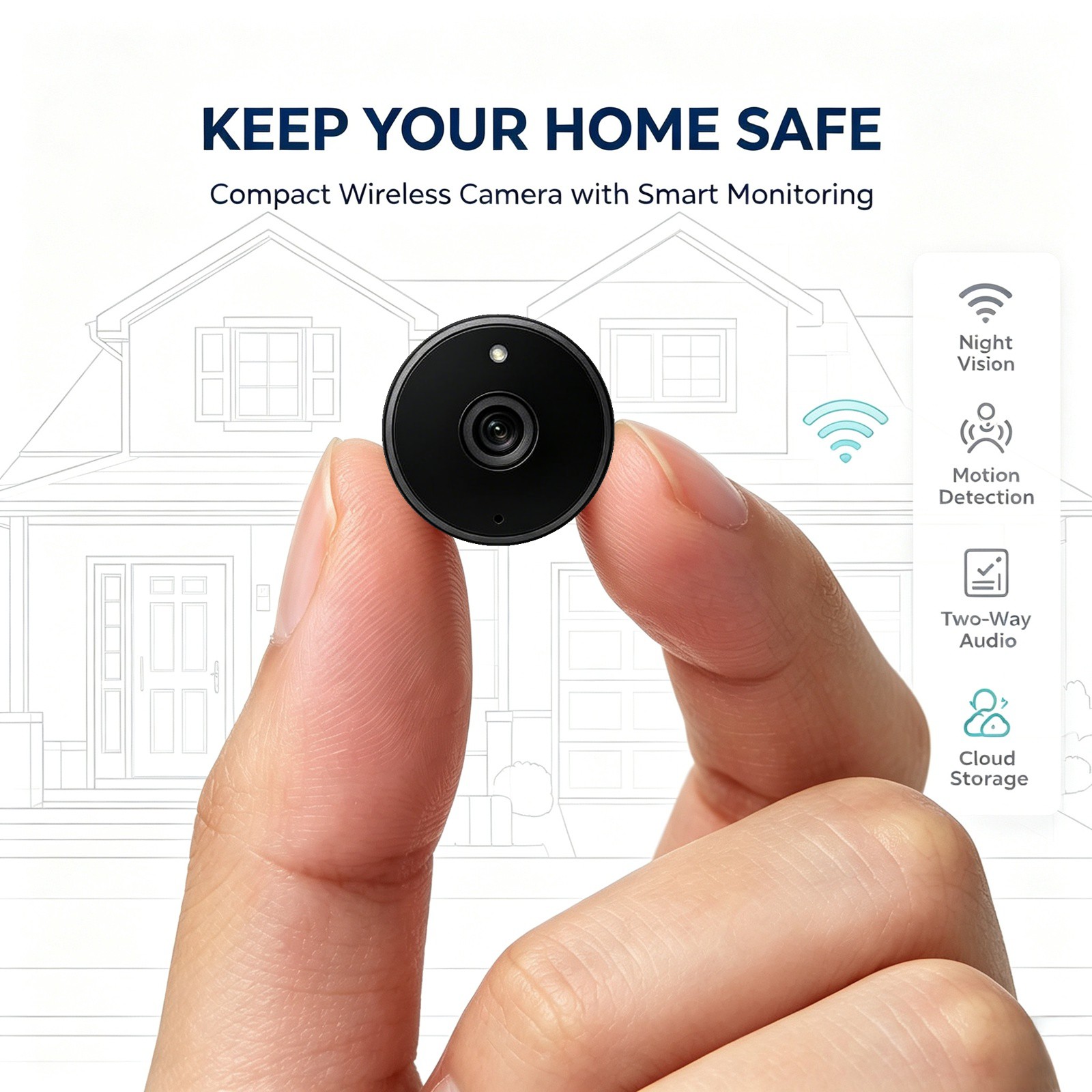 Smart Home Devices Images - WQ28 WIFI Smart Surveillance Monitor Controllo