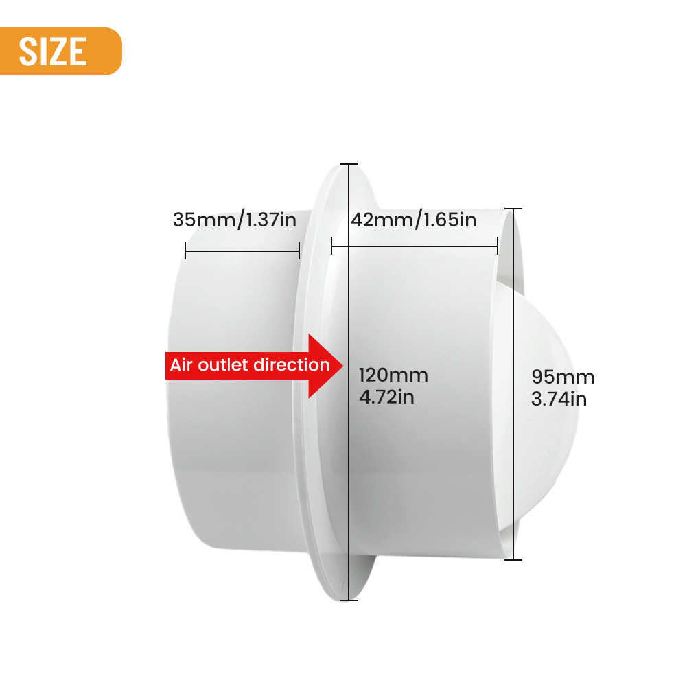 Valvola di ritegno in PVC per  - Smart Bathroom Fan recensione e prezzo