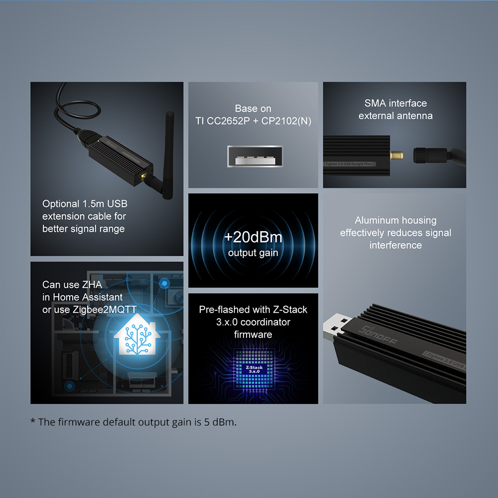 Gateway Zigbee 3.0 SONOFF ZBDo - Smart Home Mqtt recensione e prezzo