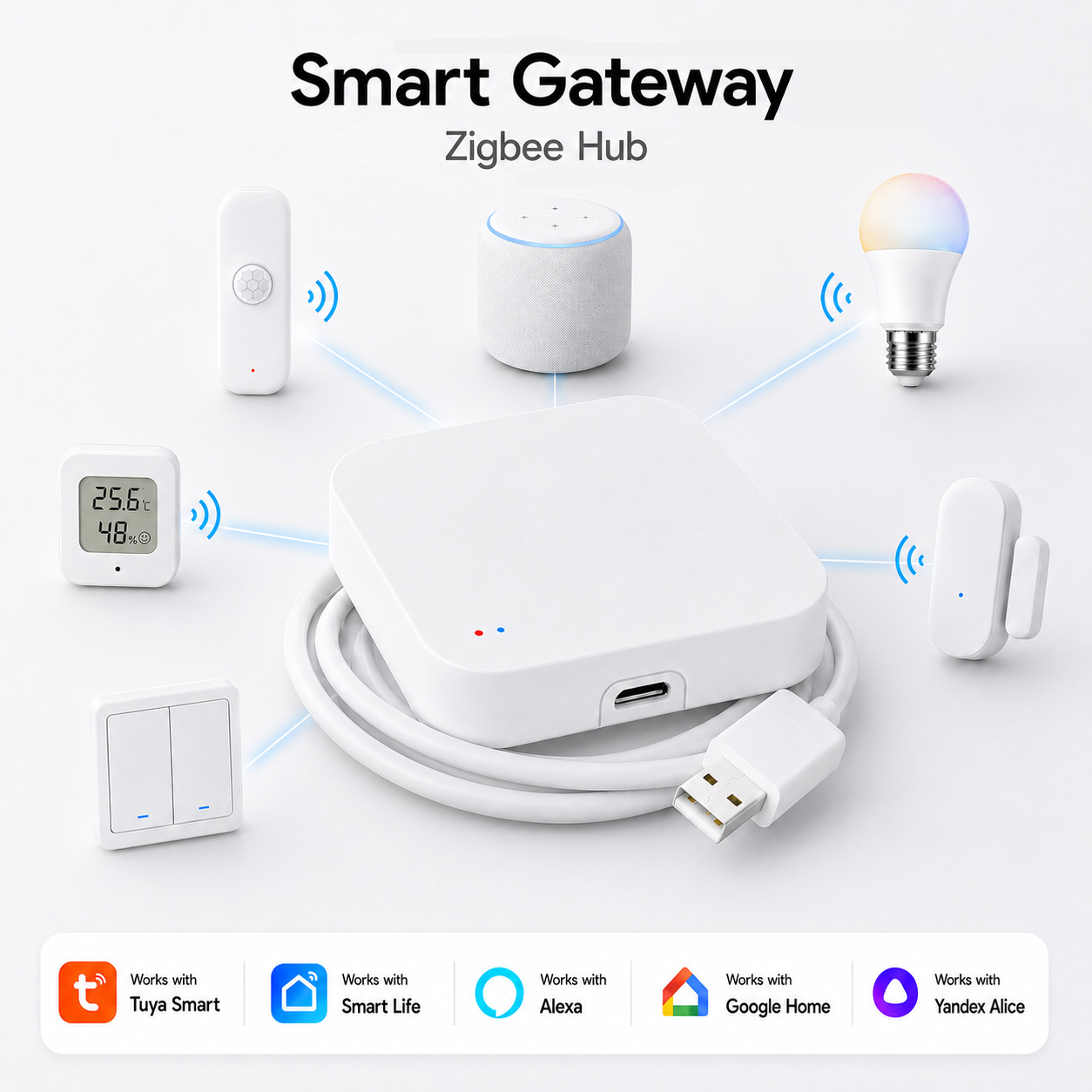 Gateway Tuya Zigbee 3.0 Wifi M - Smart Home Zentrale recensione e prezzo