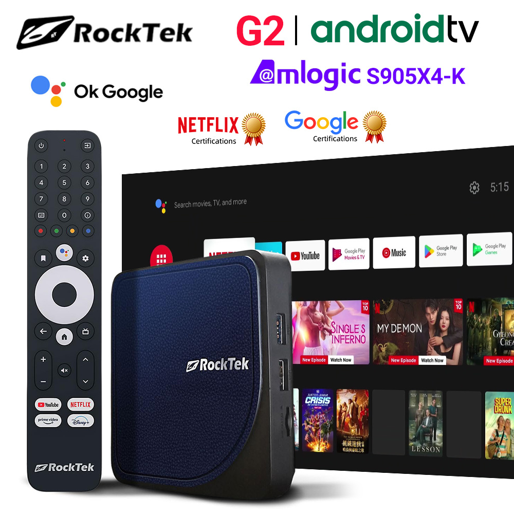RockTek G2 4K AndroidTV 14 Str - Smart Home Tv recensione e prezzo