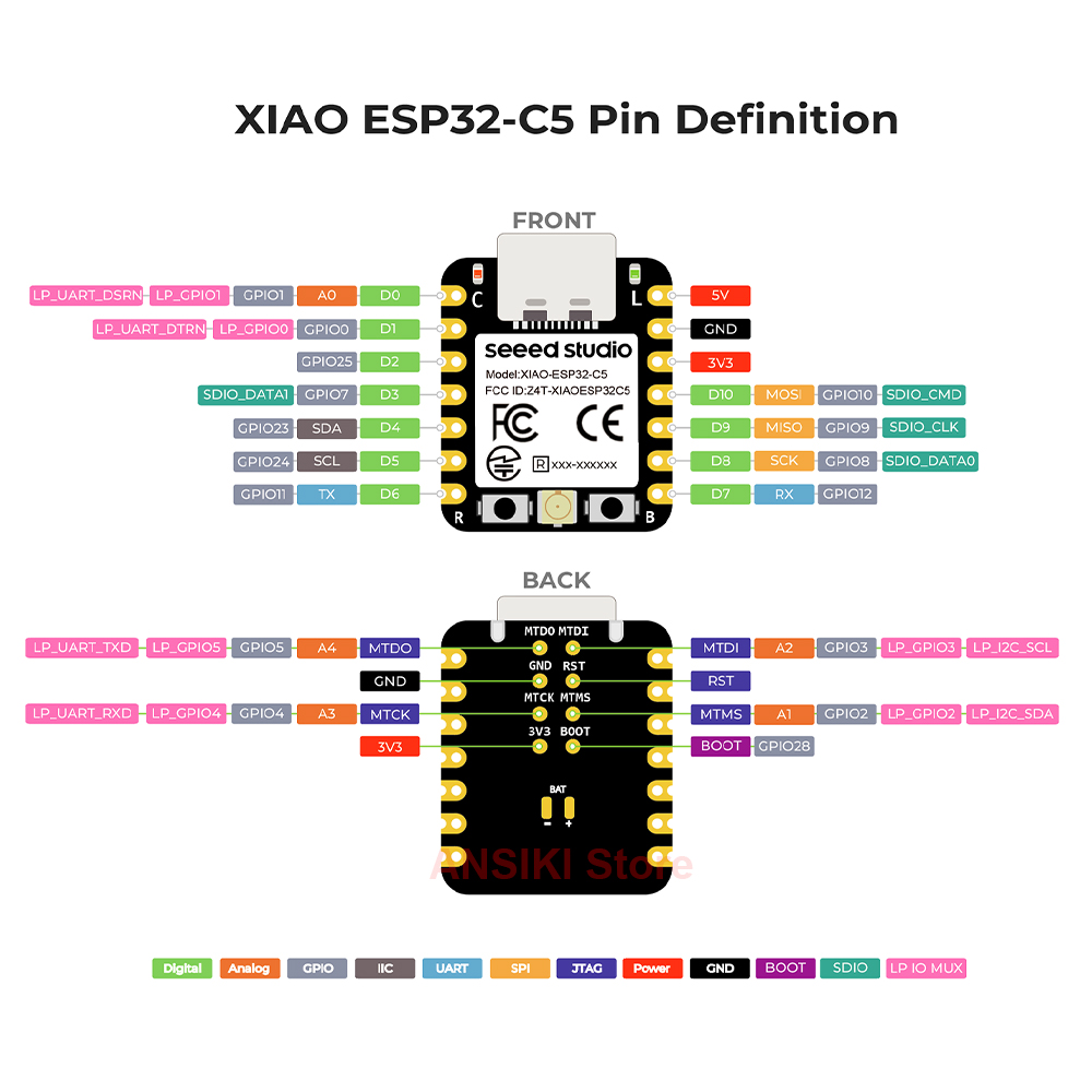 seeed studio XIAO ESP32-C5 Pri - Smart Home Mqtt recensione e prezzo